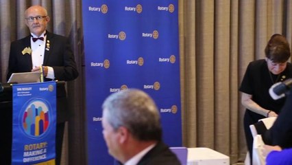 ILLAWARRA MERCURY Paul Harris Fellowship to Bob Hennessy. Video: Greg Ellis.