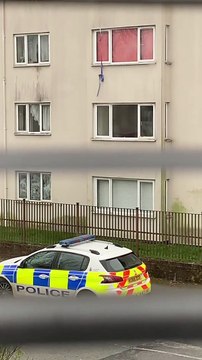 Wanted man abseils down Preston flats to escape police