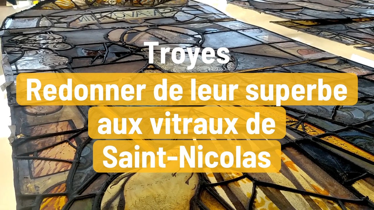 Redonner de leur superbe aux vitraux de Saint-Nicolas