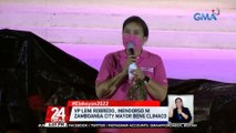 VP Leni Robredo, inendorso ni Zamboanga City Mayor Beng Climaco | 24 Oras