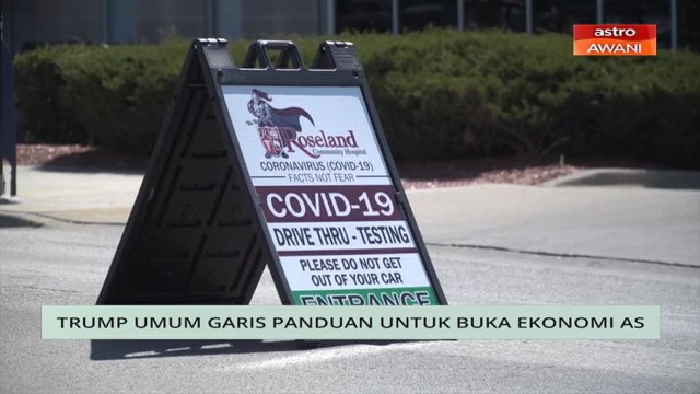 Niaga AWANI: Trump umum garis panduan untuk buka ekonomi AS