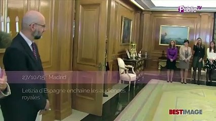 Exclu vidéo : Letizia d'Espagne : hôtesse chic et élégante au palais de la Zarzuela