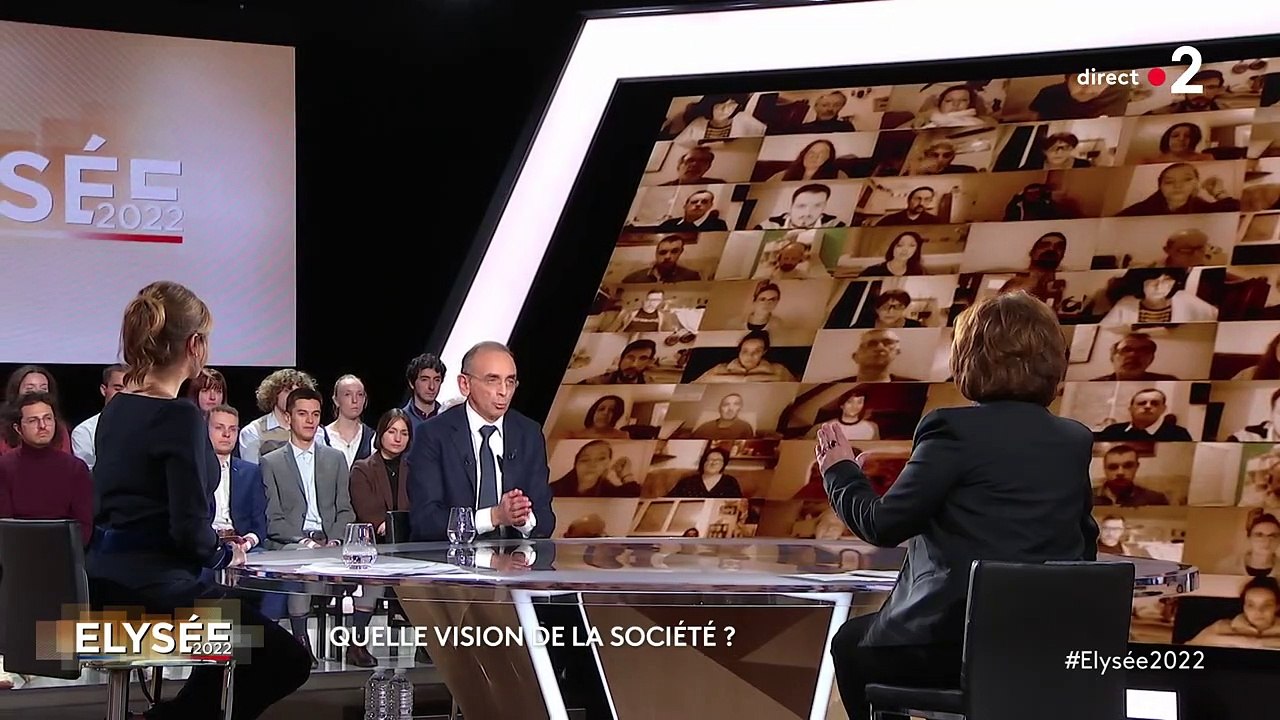 Extrait de l'émission Elysée 2022 lorsqu'Eric Zemmour interpelle Léa Salamé sur le Liban