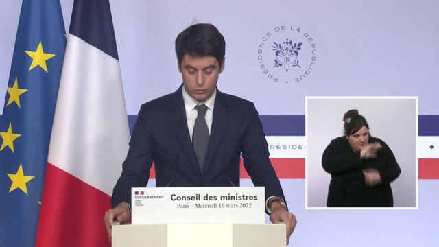 Gabriel Attal sur la guerre en Ukraine: Les sanctions ont des effets réels, concrets, puissants et rapides sur l'économie russe