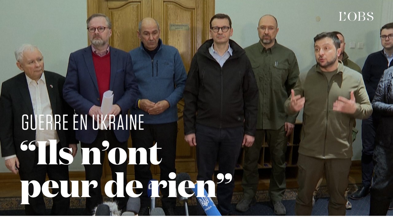 Ukraine : Zelensky reçoit à Kiev les Premiers ministres polonais, tchèque et slovène