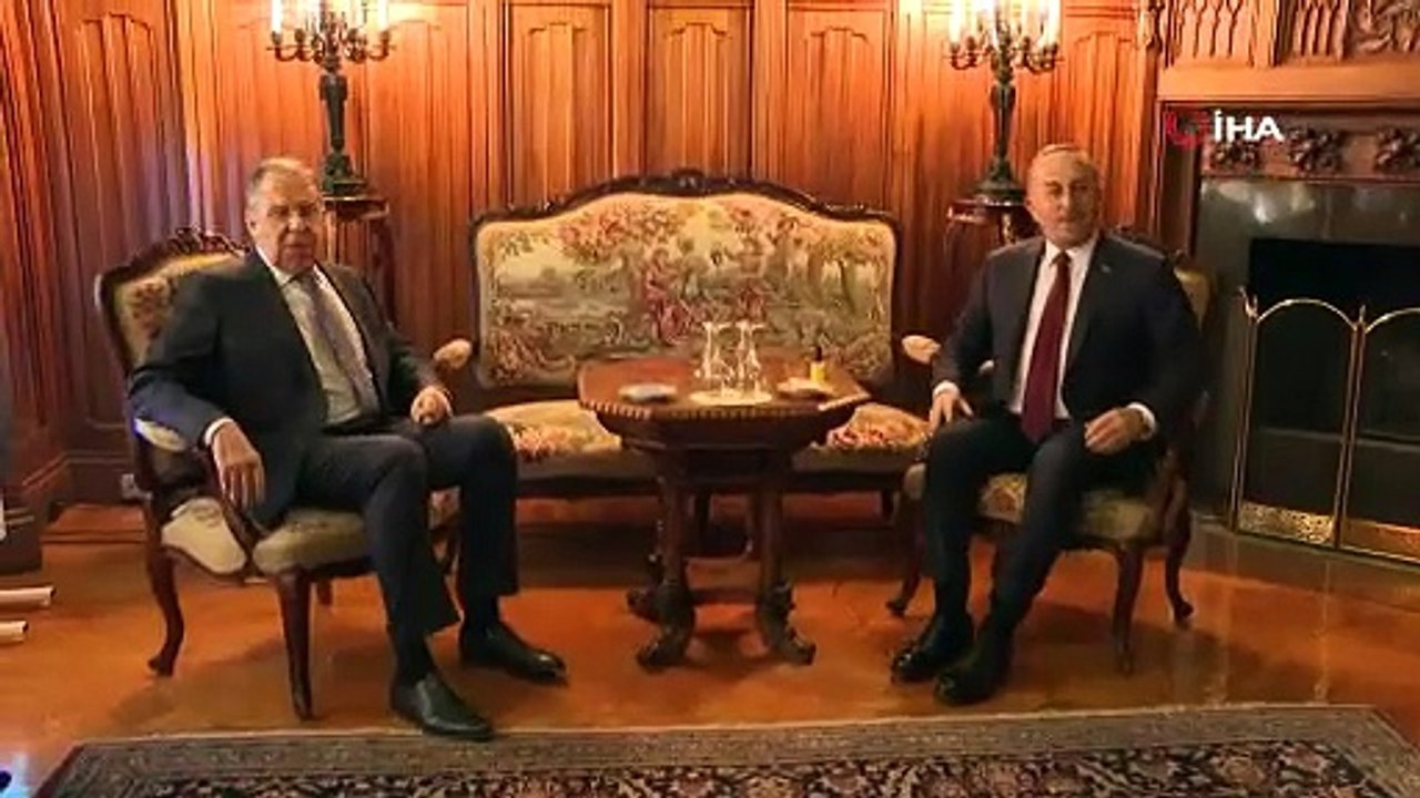 Dışişleri Bakanı Çavuşoğlu, Moskova'da Rus mevkidaşı Lavrov ile görüştü