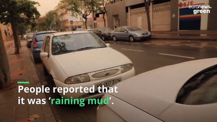 Dust from the Sahara desert turns skies in Spain orange