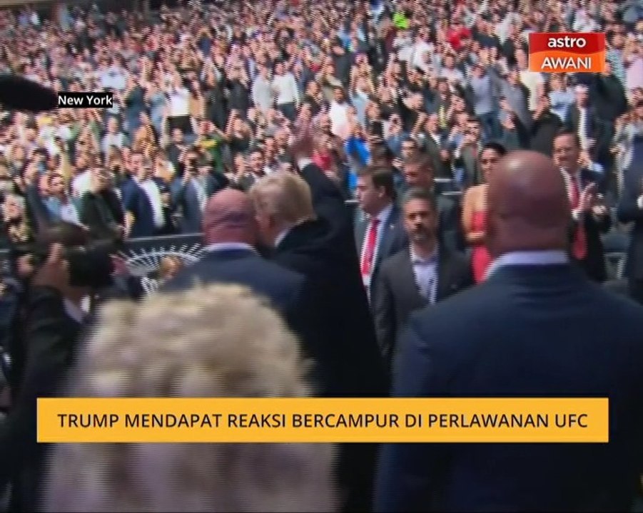 Trump mendapat reaksi bercampur di perlawanan UFC