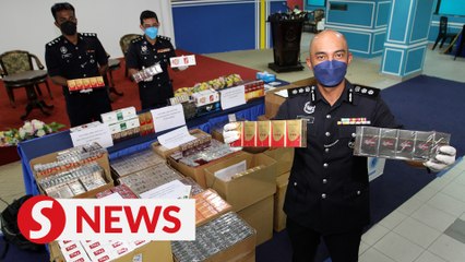 Senior citizen arrested for possessing over 1,900 cartons of contraband cigs