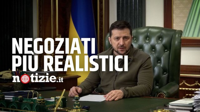 Guerra Russia-Ucraina, Zelensky: “Negoziati sono più realistici. Serve pazienza, la lotta continua”