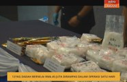 121KG dadah bernilai RM6.45 juta dirampas dalam operasi satu hari