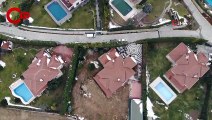 Milyonluk evleri yıkılma tehlikesiyle karşı karşıya bırakan inşaat durduruldu