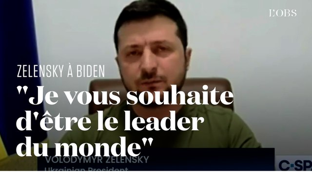 Devant le Congrès américain, Zelensky appelle Biden à être le leader du monde