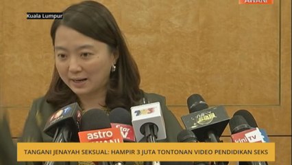 Tangani jenayah seksual: Hampir 3 juta tontonan video pendidikan seks