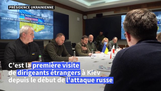 Kiev: les dirigeants polonais, tchèque et slovène rencontrent Zelensky