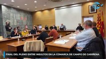 Final del pleno entre insultos en la Comarca de Campo de Cariñena.