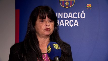 Marta Segú explica las ayudas del Barça a Ucrania