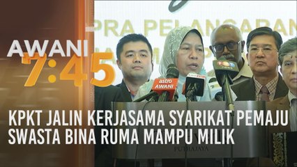 KPKT jalin kerjasama syarikat pemaju swasta bina ruma mampu milik
