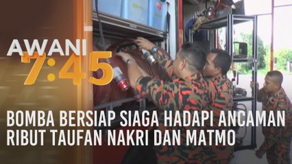 Bomba bersiap siaga hadapi ancaman ribut taufan Nakri dan Matmo