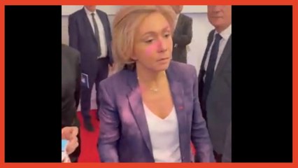 Valérie Pécresse : victime d'un jet de "poudre rose" lors d’un déplacement