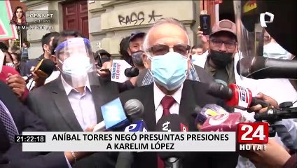 Aníbal Torres se pronunció por denuncias de Karelim López