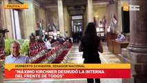 Máximo kirchner desnudó la interna del Frente de Todos