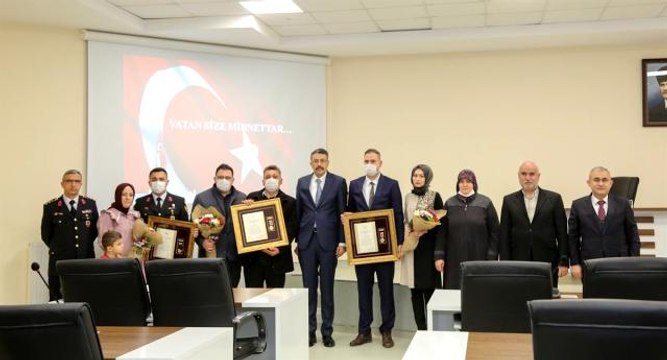 Kütahya'da 'Devlet Övünç Madalyası ve Beratı Tevcih' töreni