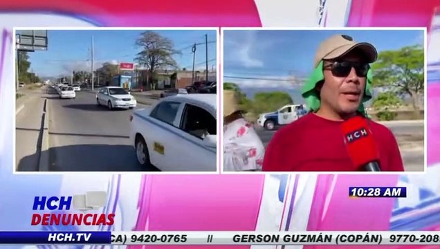 ¡Por altos precios de combustibles! Taxistas de la zona central se toman dos carriles de la CA-5