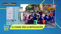 Niños toman clases en la calle porque su escuela será cerrada