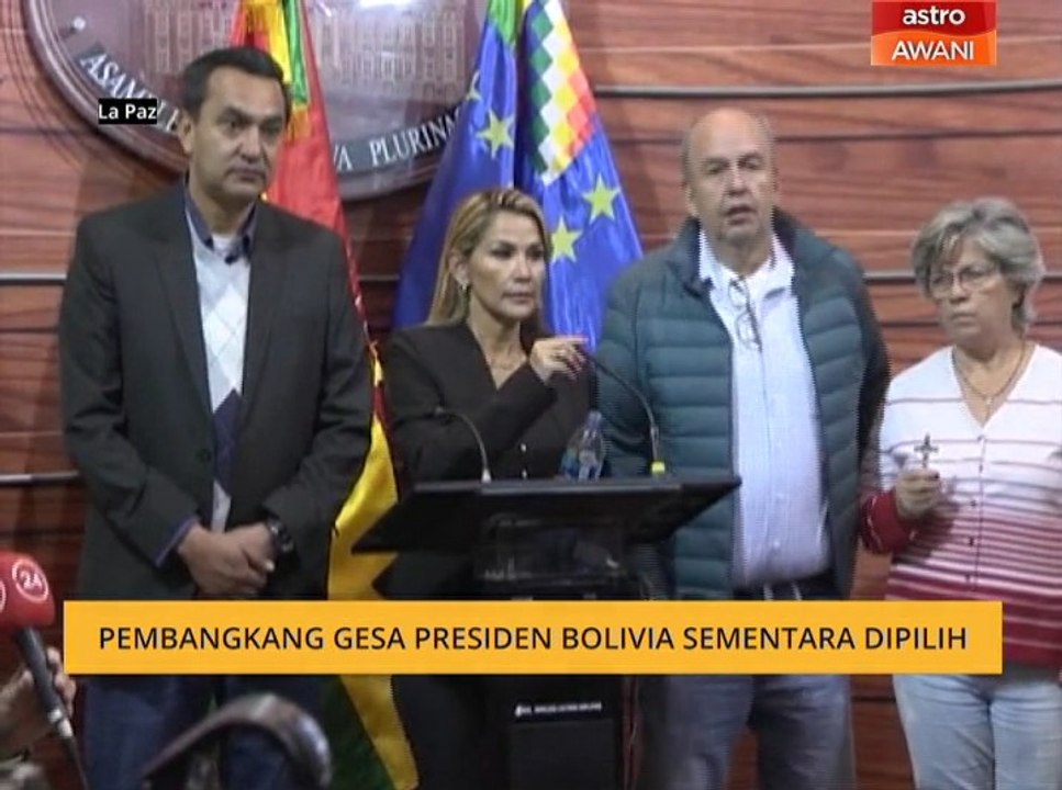 Pembangkang gesa Presiden Bolivia sementara dipilih