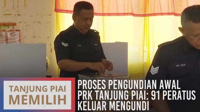 Proses pengundian awal PRK Tanjung Piai: 91 peratus keluar mengundi