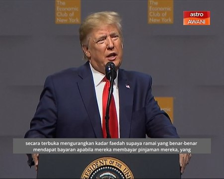 Trump dakwa ekonomi Amerika Syarikat cemerlang di bawah pentadbirannya