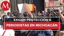 En Michoacán exigen alto a la violencia contra periodistas de México