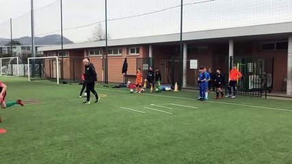 Entraînement des U11 avec Didier et Christian