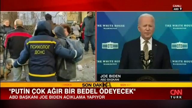 ABD Başkanı Joe Biden, Ukrayna'ya 800 milyon dolarlık destek paketini açıkladı