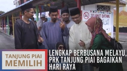 Lengkap berbusana Melayu, PRK Tanjung Piai bagaikan hari raya