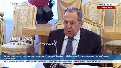 Τσαβούσογλου στη Μόσχα: «Σταματήστε τον πόλεμο»