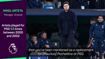 Arteta has a 'very simple' answer when asked about PSG links