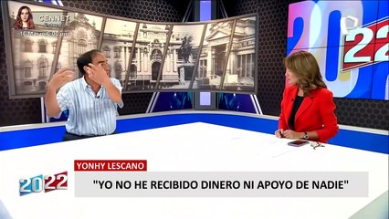 Yonhy Lescano tras difusión de audio: "Yo no he recibido apoyo ni dinero de nadie"