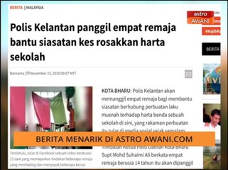 AWANI Pagi: Tumpuan berita utama 23 Nov 2019 di astroawani.com