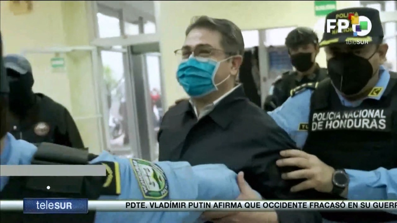 Avanza segunda audiencia del expresidente de Honduras acusado por delitos de narcotráfico