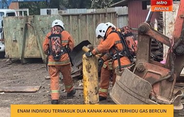 Enam individu termasuk kanak-kanak terhidu gas beracun