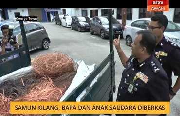 Samun kilang, bapa dan anak saudara diberkas