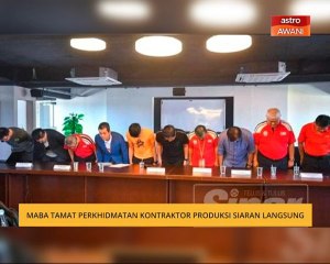 MABA tamat perkhidmatan kontraktor produksi siaran langsung