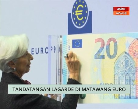 Niaga AWANI: Tandatangan Lagarde di matawang Euro