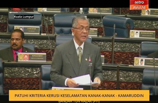 Patuhi kriteria kerusi keselamatan kanak-kanak - Kamaruddin