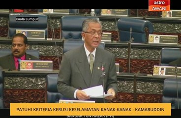 Patuhi kriteria kerusi keselamatan kanak-kanak - Kamaruddin