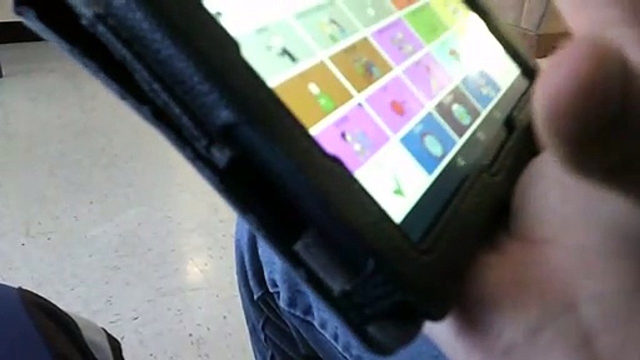 Adult with Autism having a conversation & expressing feelings using  coughdrop  AAC