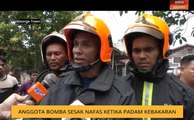 Anggota bomba sesak nafas ketika padam kebakaran
