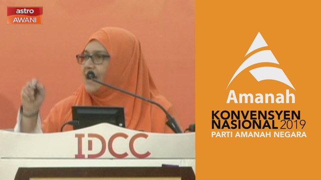 Konvensyen Nasional Amanah 2019: Orang lelaki banyak mengeteh